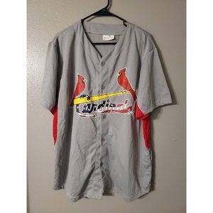 Match Up Promotions Gray Red Jersey ST. Louis Cardinals Size XL Stars Stripes